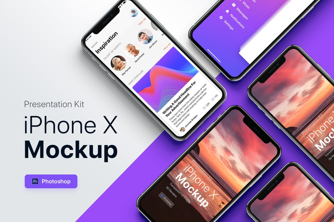 Presentation Kit - iPhone showcase Mockup（661482）-技能树